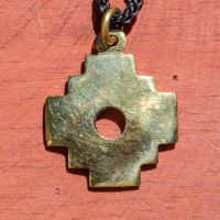 P-CH Brass Chakana Pendants