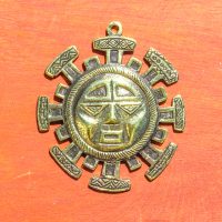 P-S-10 Large Brass Inti Sun