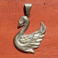 P-Swan Silver Swan Pendant
